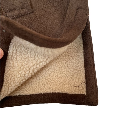 White Stag brown faux suede button down long sleeve oversized jacket size 3XL - Picture 8 of 15